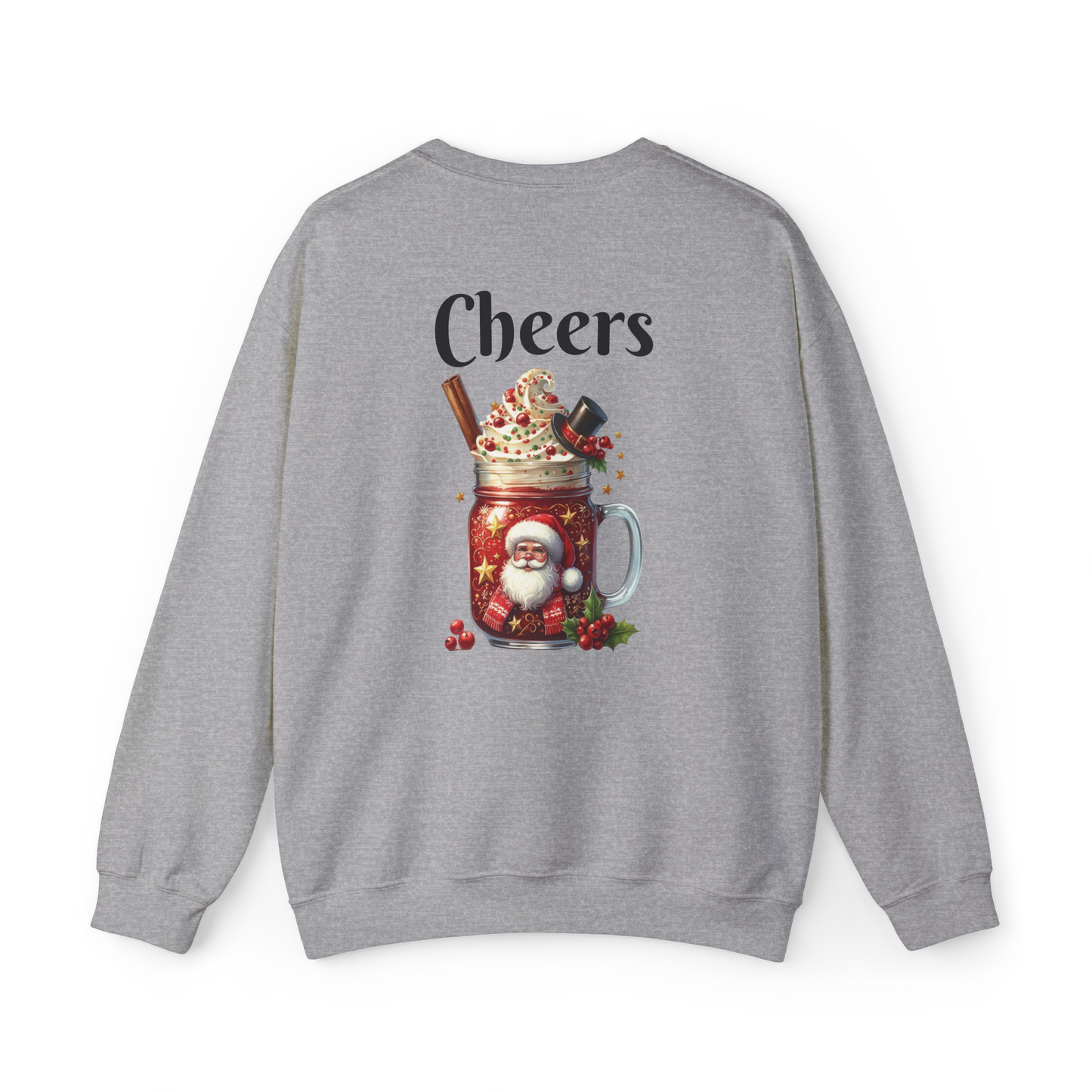 Hot Cocoa Mugs Christmas Sweatshirt | Santa Hot Chocolate Crewneck