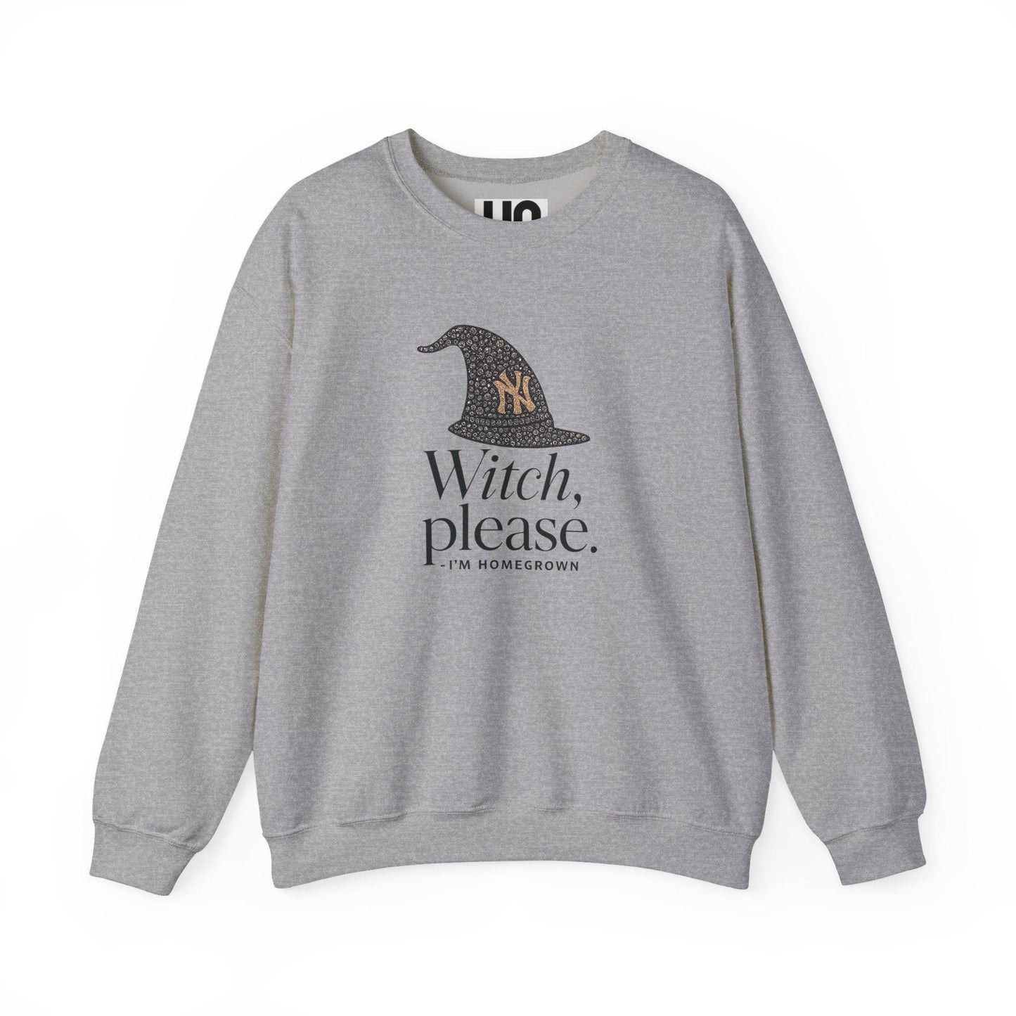 Witch Please Crewneck Sweatshirt: Spooky Season Fall Apparel