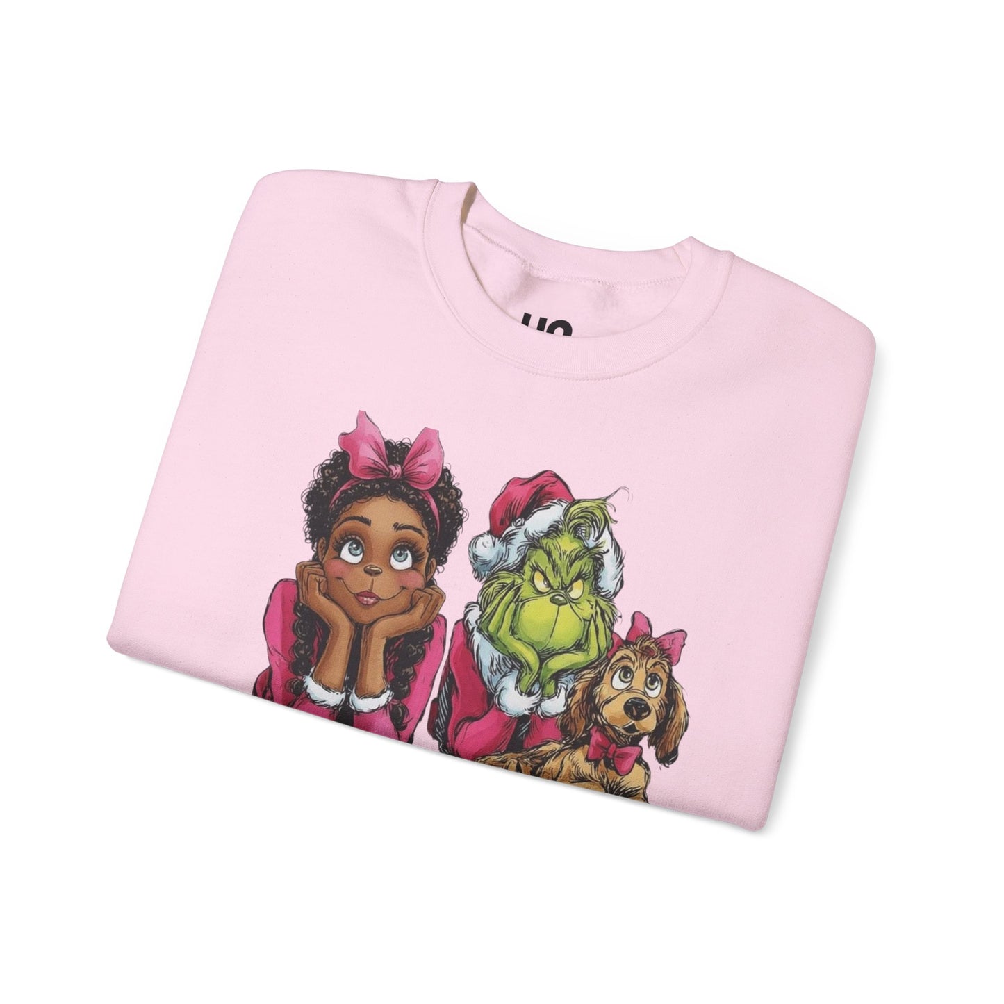 Who Girl Grinch and Max Waiting for Christmas Sweatshirt | Cute Holiday Design