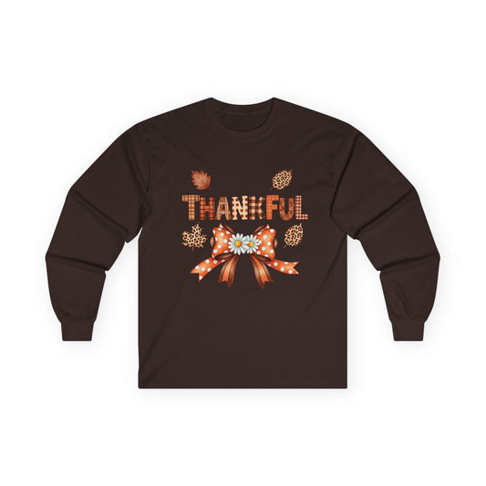 Thankful Fall Vibes Thanksgiving Sweatshirt, Fall Thankful Long Sleeve Tee, Autumn Gratitude Shirt, Thanksgiving Attitude Top, Unisex Fall