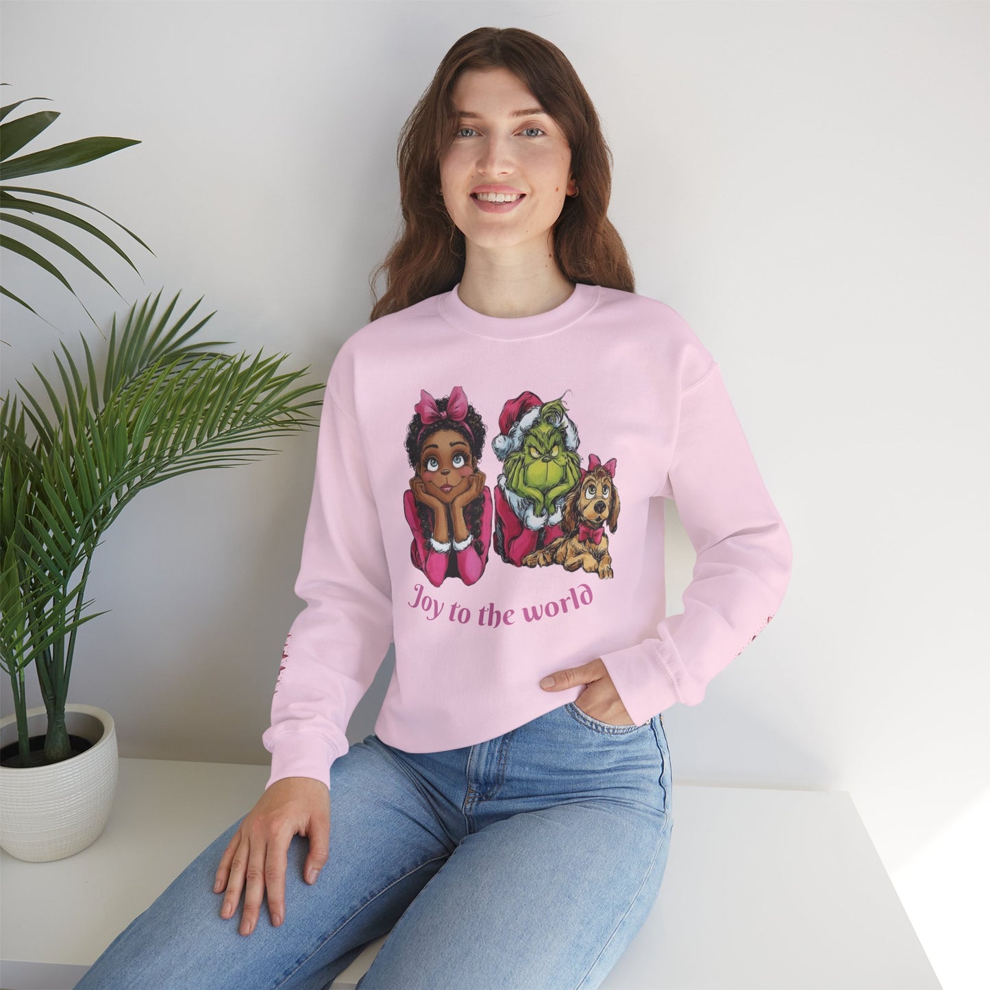 Who Girl Grinch and Max Waiting for Christmas Sweatshirt | Cute Holiday Design