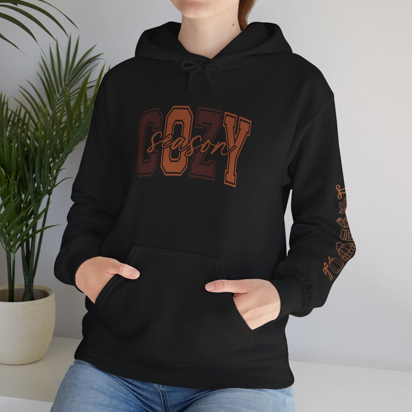 Fall Cozy Season Unisex Hoodie, Autumn Vibes Pullover, Comfy Hooded Sweatshirt, Warm Sweater, Fall Lover Gift