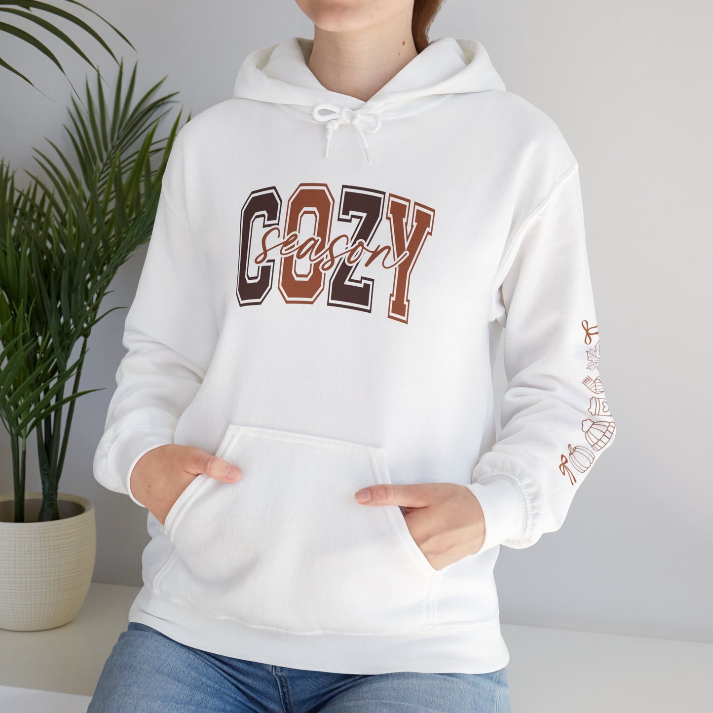Fall Cozy Season Unisex Hoodie, Autumn Vibes Pullover, Comfy Hooded Sweatshirt, Warm Sweater, Fall Lover Gift