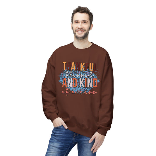 Thankful, Blessed and Kind of a mess sweatshirt | Fall gratitude crewneck