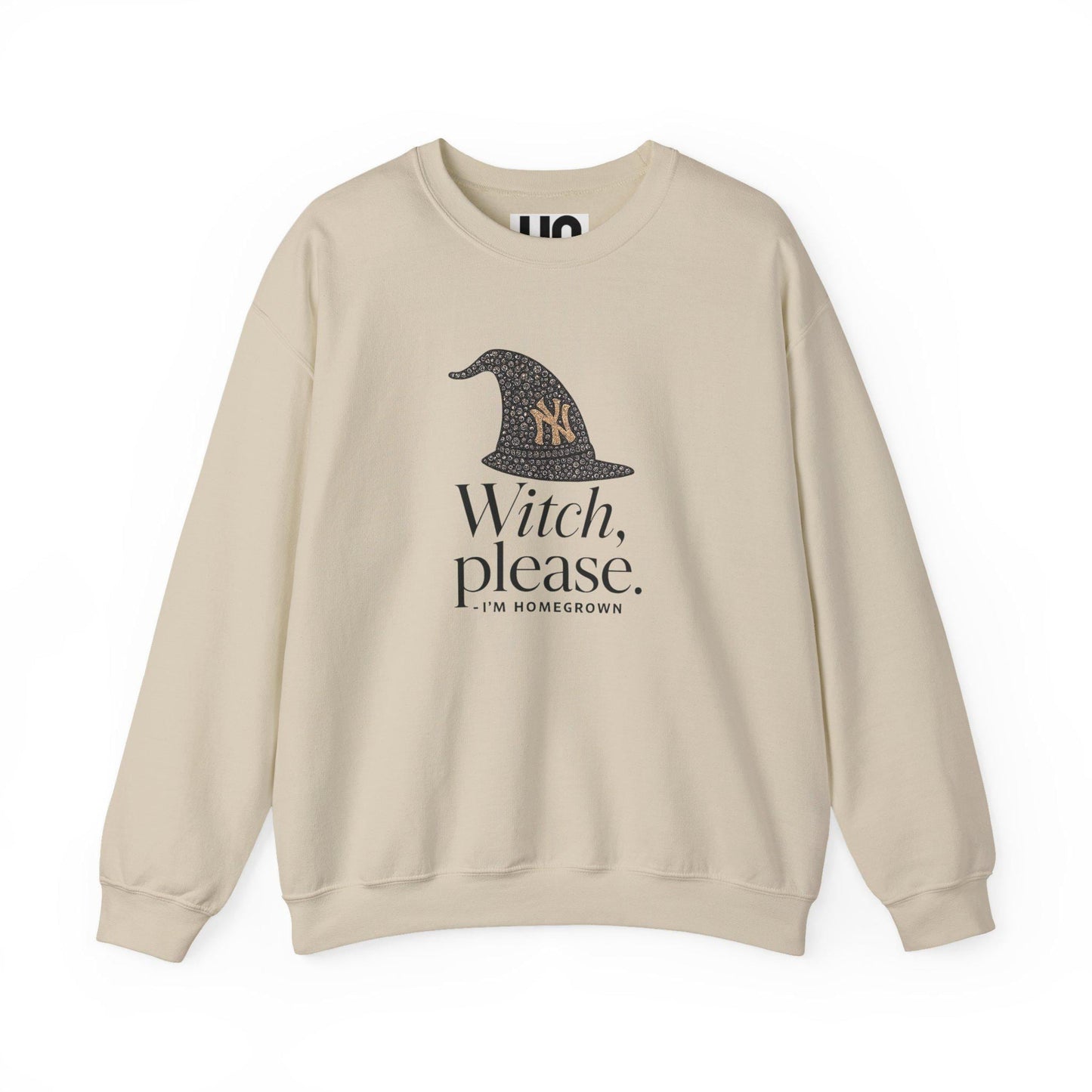 Witch Please Crewneck Sweatshirt: Spooky Season Fall Apparel