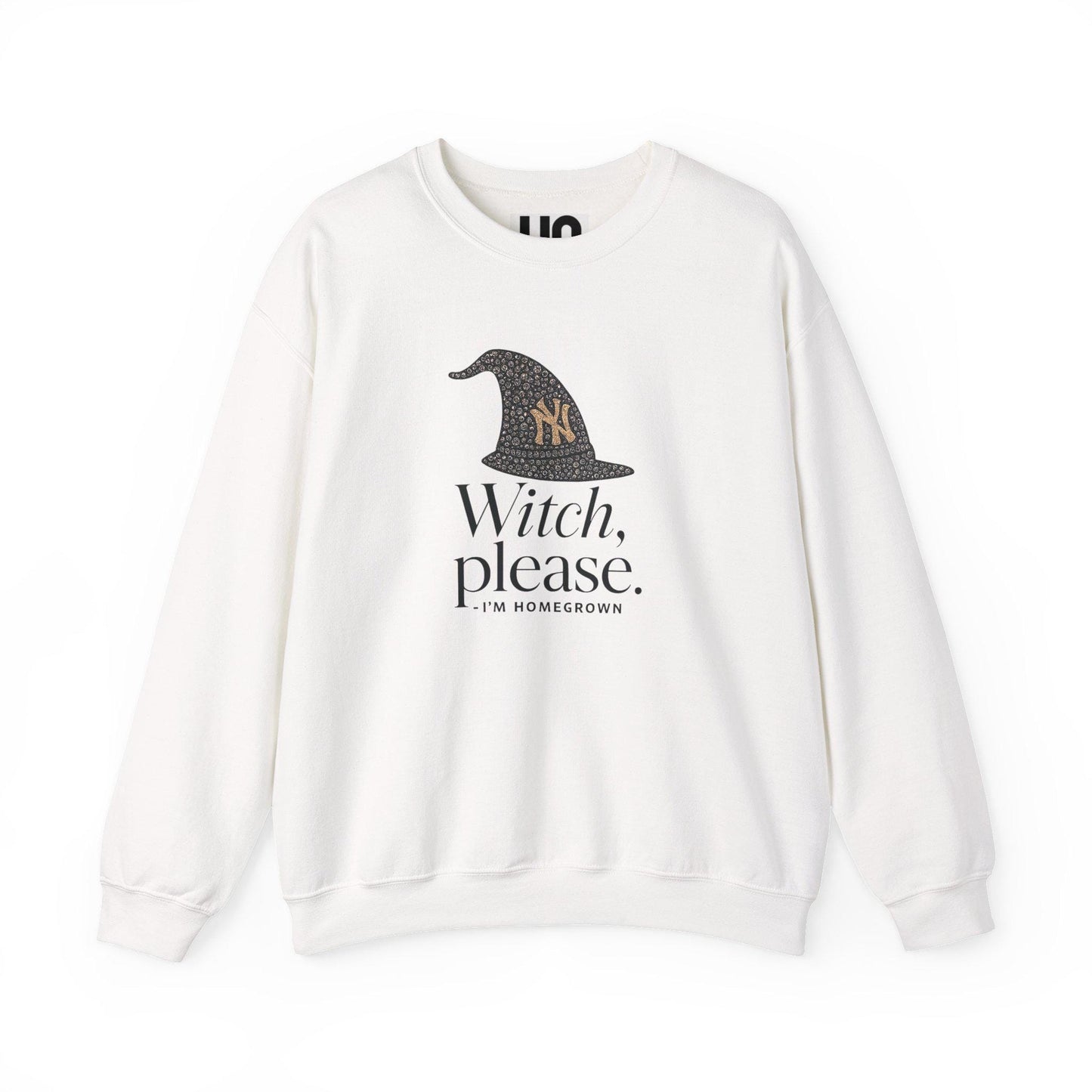 Witch Please Crewneck Sweatshirt: Spooky Season Fall Apparel