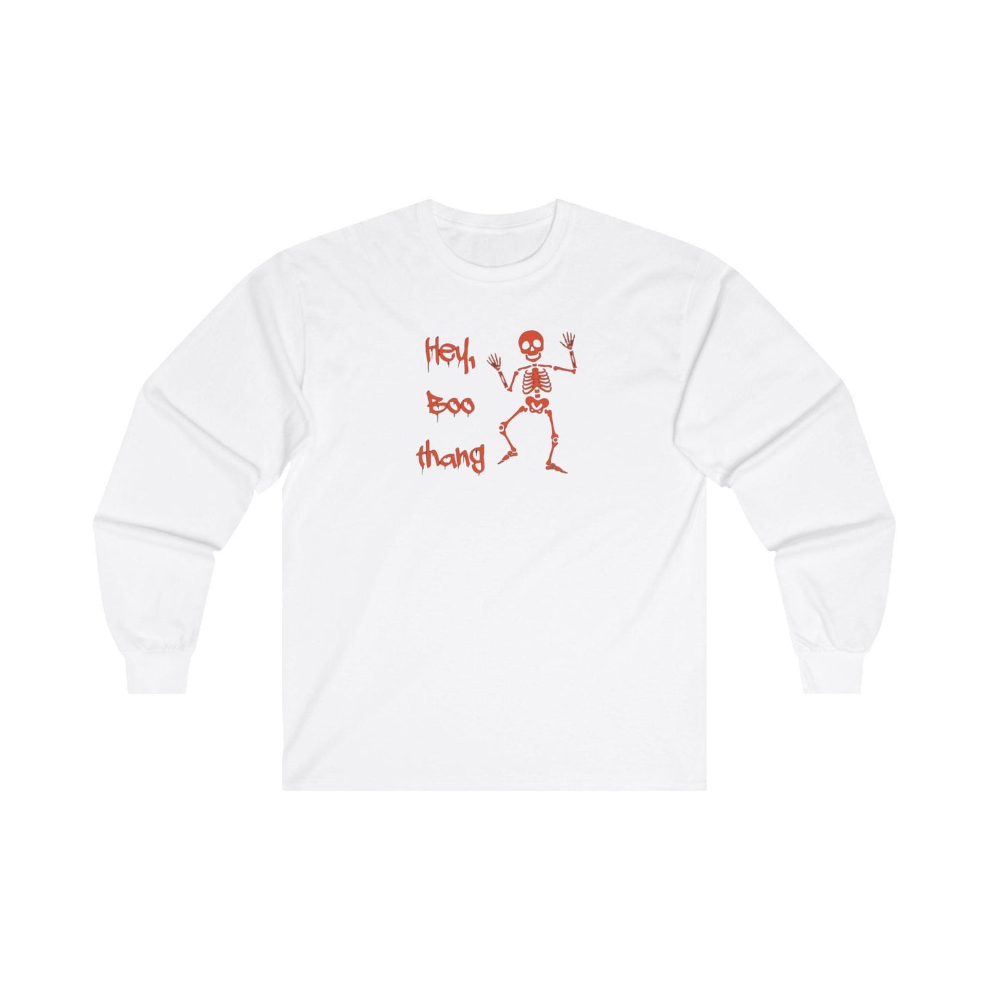 Halloween "Hey boo thang" long sleeve tee